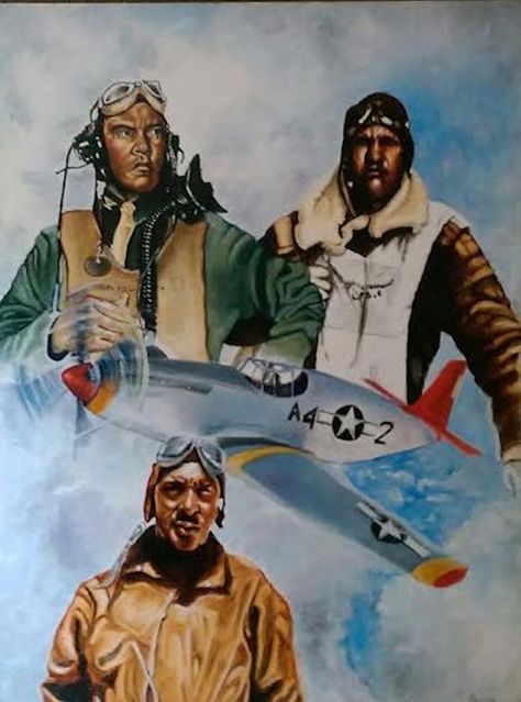 Tuskegee Airman, Black Planet, Tuskegee Airmen, P51 Mustang, Cottage Art, United States Air Force, Aircraft Art, Art Contest, First Art