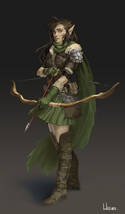 Elf Ranger, Dnd Elves, Elf Characters, Pathfinder Character, Female Elf, Forest Elf, Wood Elf, High Elf, Dungeons And Dragons Characters