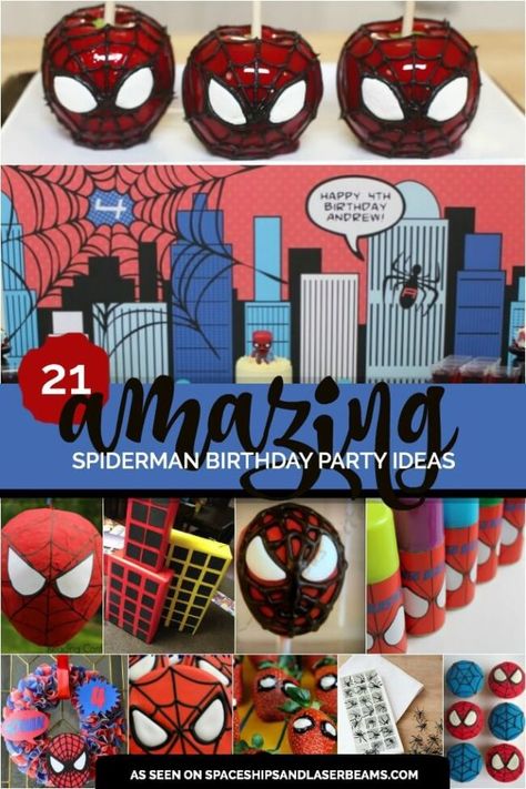 21 Amazing Spiderman Birthday Party Ideas from Spaceships and Laser Beams Miles Morales Birthday Party Decorations Ideas, Spiderman Into The Spiderverse Party, Miles Morales Birthday Party Ideas, Into The Spiderverse Birthday Party, Miles Morales Birthday Party Decorations, Miles Morales Party Ideas, Spiderverse Birthday Party, Spiderverse Party, Spiderverse Birthday