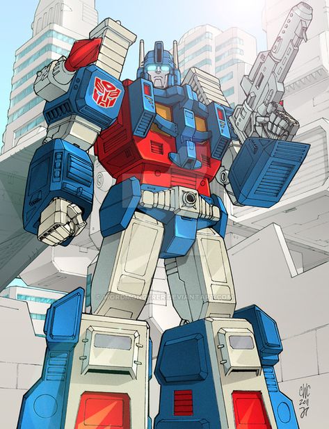 Ultra Magnus - BotCon print by wordmongerer on DeviantArt Transformers Generation 1, Ultra Magnus, Cartoons 80s 90s, Transformers Autobots, Transformers Characters, Arte Robot, 90s Cartoons, Transformers G1, Transformers Artwork