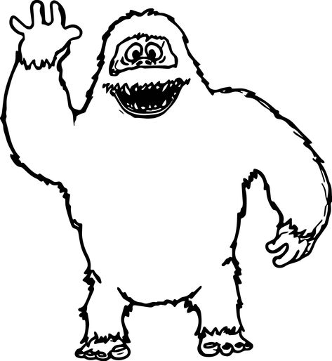 cool Abominable Snowman Hello Coloring Page Rudolph Drawing, King Moonracer, Classroom Door Designs, Abominable Snowman Rudolph, Winter Theme Birthday, Bumble Rudolph, Bumble The Abominable Snowman, Rudolph Coloring Pages, Freemasonry Art