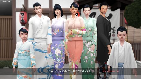 Kids Kimono, San Myshuno, Male Kimono, Sims 4 Expansions, Tumblr Sims 4, Sims 4 Dresses, The Sims 4 Download, Sims 4 Collections, Japanese Hairstyle