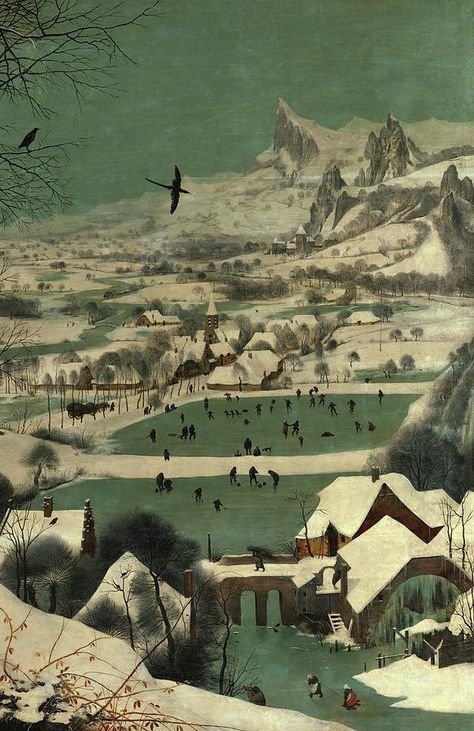 Pieter Bruegel Flemish Painting, Hunters In The Snow, Bruegel The Elder, Kunsthistorisches Museum Vienna, Pieter Bruegel The Elder, Childhood Art, Pieter Bruegel, Art Eras, Symbolic Art