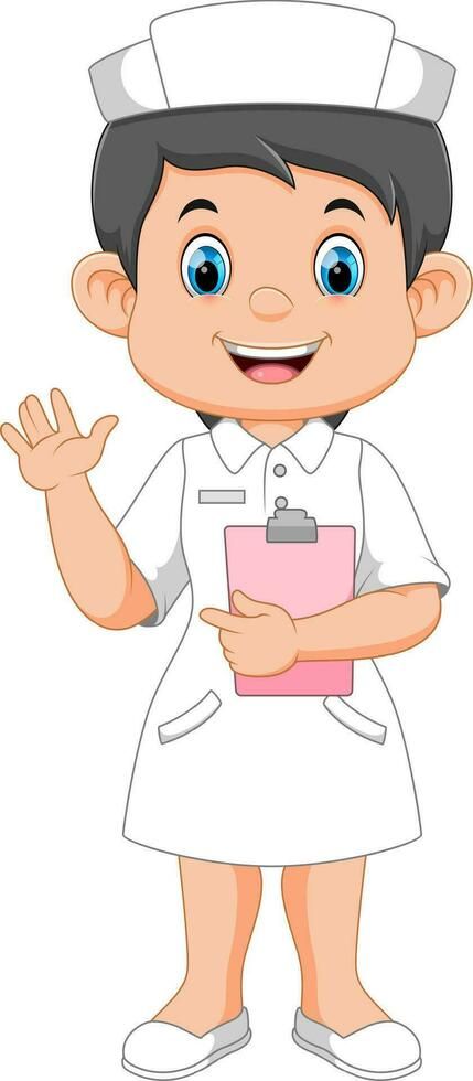 Cartoon smiling nurse holding clipboard Holding Clipboard, Nurse Cartoon, Nurse Clipart, The Cartoon, Wedding People, Heart Tree, Logo Banners, Cityscape Photos, Nature Backgrounds