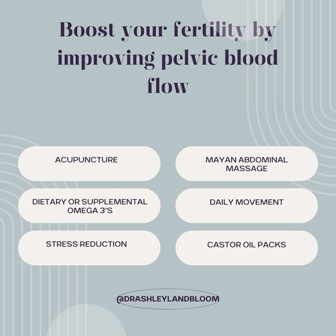 Improving pelvic blood flow is an important way to improve fertility that we often overlook. Here are some ways to optimize blood flow to your reproductive organs.   ✨Acupuncture:  In the context of fertility, acupuncture can help by improving blood circulation to the pelvic organs, including the uterus and ovaries. Additionally, acupuncture may help regulate hormone levels, reduce stress, and promote relaxation, all of which can positively impact fertility.   ✨Abdominal Massage: Abdominal ma... Fertility Acupuncture, Acupuncture Fertility, How To Regulate Hormones, Improve Fertility, Natural Fertility, Hormone Levels, Improve Blood Circulation, Blood Circulation, Blood Flow