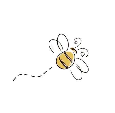 Cartoon Bumble Bee Tattoo, Cartoon Honey Bee, Winnie The Pooh Bees, Bee Doodle, Bumble Bee Clipart, Animated Bee, Bee Sketch, Black And White Bee, Minimal Tattoo Ideas