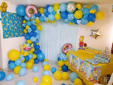 Simpsons Party, Twins 1st Birthdays, Birthday Party Decorations Diy, 9th Birthday Parties, 23rd Birthday, 12th Birthday, 11th Birthday, Birthday Diy, 9th Birthday