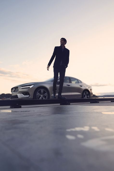 Volvo S60 on Behance Car Photography Ideas, Men Cars Photography, Car Studio, Car Portrait, Shooting Couple, Car Shoot, Cars Photography, Car Photoshoot, Car Poses