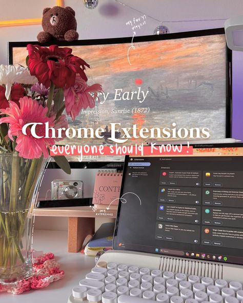 Chrome Extensions everyone should know🖇️ I’m picky with the extension I keep on Chrome, but these are the ones that get to stay 🤍 🍊 Tango — create guides 🌲 Forest — focus timer + blocks website so you don’t get distracted 🖇️ Notion — web clipper to save links, pictures, posts 📝 Grammarly — correct grammar, AI for emails 🎟️ Coupert — save💰 💭 Do you have any favorite Chrome extension(s)? tags 🏷️ #studygram #studytips #studyhacks #chromeextension #googlechrome #studyspace Aesthetic Google Chrome Extensions, Best Chrome Extensions, Chrome Web Store Extensions Aesthetic, Google Extensions, Correct Grammar, Gaming Studio, Google Chrome Extensions, Chrome Extensions, Chrome Extension