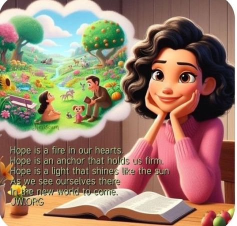 Jehovah's Witnesses Humor, Jehovah Paradise, Jw Library, Jw Humor, Jw Bible, Life In Paradise, Pioneer School Gifts, Uplifting Scripture, Meaningful Pictures