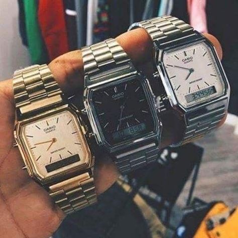 Casio Vintage Watch, Mens Digital Watches, Stylish Watches Men, Trendy Watches, Fancy Watches, Vintage Watches Women, Retro Watches, Vintage Watches For Men, Watches Unique