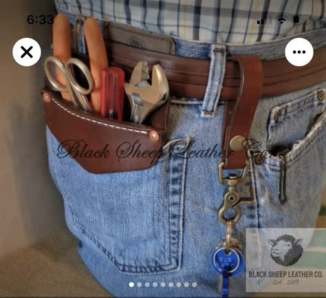 Leather Creations, Pocket Protector, Tool Belts, Tool Bags, Leather Apron, Leather Pocket, Tool Shop, Tool Belt, Belt Pouch