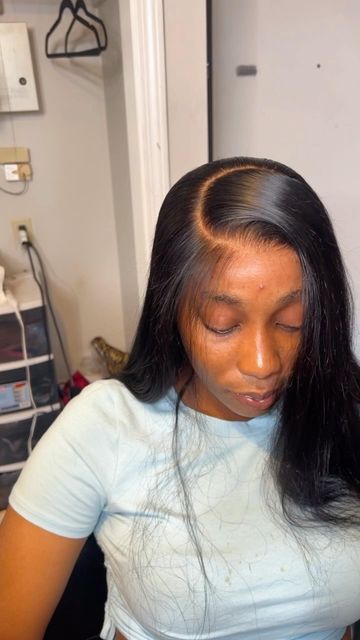 How To Revamp Old Wigs, Jet Black Wig Install, Black Lace Top With Lace Closure, How To Remove Glue From Lace Wig, Reinstall Old Lace Wig, Black Girls Hairstyles, Lace Wigs, Girl Hairstyles, Wigs