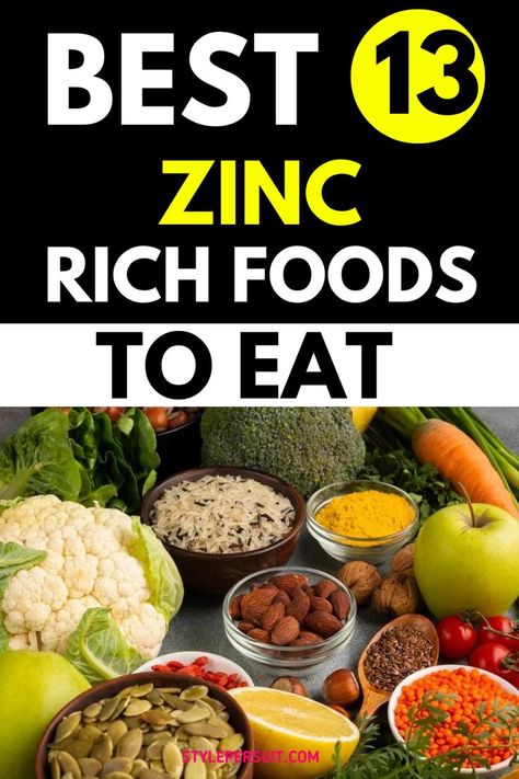 Zinc is an essential mineral that plays a crucial role in maintaining a healthy immune system. It's involved in numerous cellular processes, including immune function, protein synthesis, wound healing, and DNA synthesis. Incorporating zinc-rich foods into your diet can help bolster your immune system and promote overall well-being. Discover the top 13 best zinc-rich foods to consider: What Foods Have Zinc, Foods That Contain Zinc, Zinc Foods, Kidney Healthy Foods, Zinc Rich Foods, Lower Blood Sugar Naturally, What Can I Eat, Healthy Immune System, Protein Rich Foods