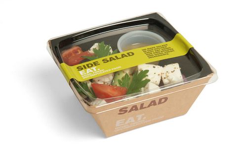 Springsmlsaladhi Fresh Food Packaging, Food Delivery Packaging, Salad Packaging, Salad Design, Sandwich Packaging, Bar Restaurant Design, Architecture Restaurant, Salad Box, Menue Design