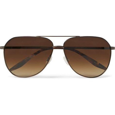 Barton Perreira Hawkeye Aviator-Style Tortoiseshell Acetate Sunglasses ($540) ❤ liked on Polyvore featuring men's fashion, men's accessories, men's eyewear, men's sunglasses, brown, mens aviator sunglasses, mens brown sunglasses and mens tortoise shell sunglasses Mens Designer Sunglasses, Barton Perreira, Aviator Sunglasses Mens, Tortoise Shell Sunglasses, Brown Sunglasses, Aviator Style, Acetate Sunglasses, Mens Eyewear, Hipster Fashion