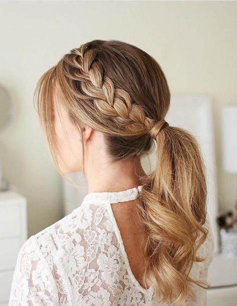 20 Beautiful Formal Hairstyles For Your Next Special Occasion Kids Hairstyles For Wedding, French Braid Ponytail, Old Hairstyles, Easy Braids, Trending Hairstyles, Wedding Hairstyles For Long Hair, Formal Hairstyles, Braided Ponytail, French Braid