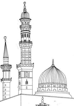 humrajali | Smile! You’re at the best WordPress.com site ever Mosque Logo, Mosque Drawing, Ramadan Coloring, La Mecca, Madina Sharif, Architecture Drawing Sketchbooks, Mosque Art, Islamic Art Canvas, Arch Architecture