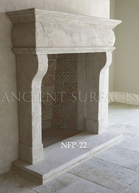 Long Thoughts, French Fireplace, Candles In Fireplace, Limestone Fireplace, Concrete Fireplace, White Fireplace, Farmhouse Fireplace, Antique Fireplace, Corner Fireplace