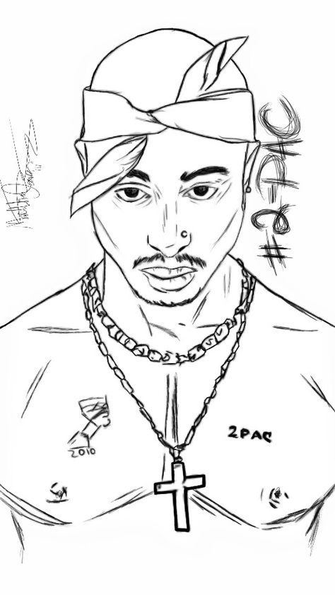 2-Pac Shakur #legend #hiphopgod #oldschool 2pac Art, Gangster Drawings, Tupac Art, Arte Doodle, Chicano Drawings, Rapper Art, Graffiti Style Art, Tattoo Design Book, Easy Drawings Sketches