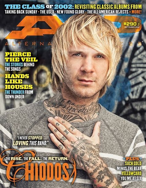 Craig owens Craig Owens, Thunder From Down Under, New Found Glory, Taking Back Sunday, 2 September, Rise Against, Pierce The Veil, Lead Singer, Magazine Covers