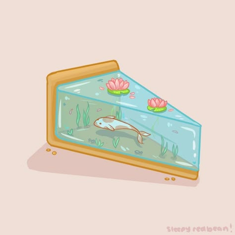 Aesthetic Fish, Isometric Art, Kawaii Illustration, Cute Food Drawings, Japon Illustration, Cute Food Art, Little Drawings, Cute Doodles Drawings, Cute Kawaii Drawings