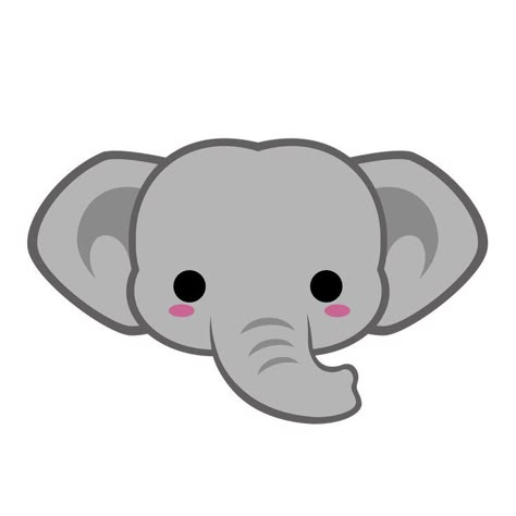 Cute Asian Elephant is an artwork of my Cute Animals Collection. Asian Elephants are smaller than African Elephants.Their ears are not big as African Elephant and their head shapes are so different. Please visit my shop to see more cute animals. Cute Elephant Drawings, Elephant Sketch, Speed Draw, Elephant Stickers, Elephant Face, Elephant Drawing, Cartoon Elephant, Asian Elephant, Stickers Cool