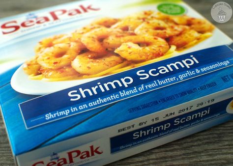 SeaPak Shrimp Scampi Seapak Shrimp Scampi Recipes, Frozen Shrimp Scampi Recipes, Easy Shrimp Fettuccine, Creamy Shrimp Scampi, Easy Shrimp Pasta, Shrimp And Chicken, Shrimp Fettuccine Alfredo, Shrimp Scampi Pasta, Shrimp Fettuccine