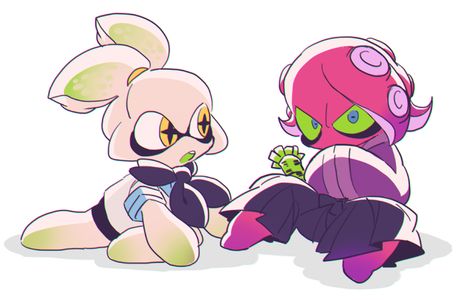 Theyre reeaaally little.. Why do people like these? VERY Young Octavio and Captain Cuttlefish. Captain Cuttlefish, Dj Octavio, Splat Tim, Splatoon Memes, Nintendo Splatoon, Splatoon 2 Art, Splatoon Comics, Nintendo Art, Dope Cartoon Art