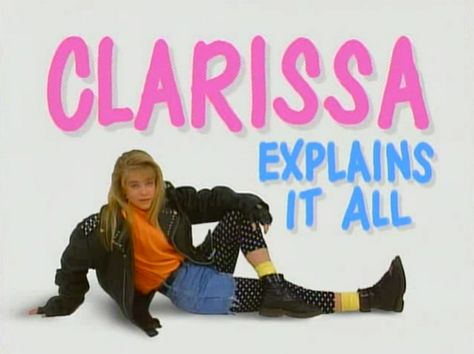 Clarissa Explains It All, 90s Tv Shows, 90s Teen, Childhood Memories 90s, Melissa Joan Hart, Love The 90s, 90s Memories, Nickelodeon Shows, 90s Tv