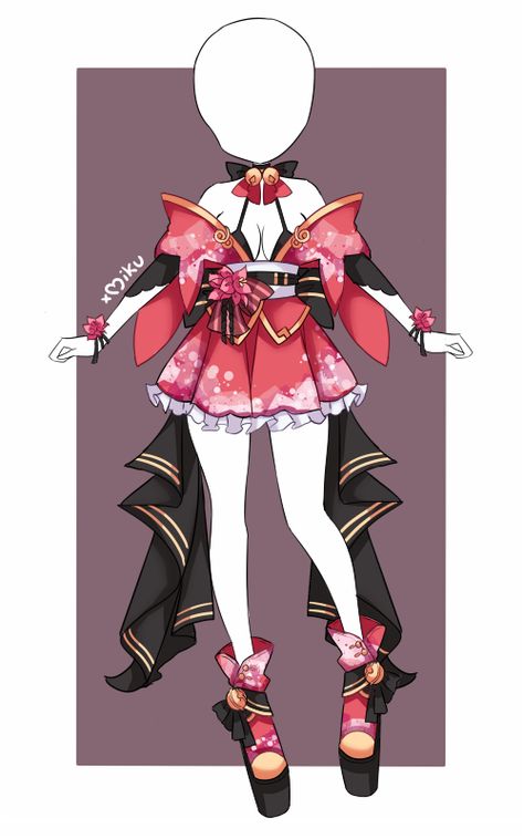 Cute Anime Outfits, Magical Girl Outfit, Clothing Design Sketches, Fashion Drawing Dresses, Anime Inspired Outfits, Drawing Anime Clothes, Dress Design Sketches, Fantasy Gowns, Anime Dress