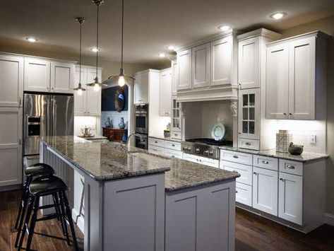 Kitchen island raised bar