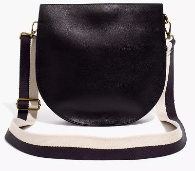 Ticket Style, Madewell Bags, Leather Industry, Fancy Bags, Black Leather Purse, Leather Crossbody Purse, Simple Bags, Saddle Bag, Bag Straps