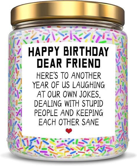 Amazon.com: Happy Birthday Gifts for Women, Best Friends, BFF Friendship Women Friends Her, Female, Sister, Coworker, Classmate, Bestie Present Christmas Candles : Health & Household Gifts For Coworkers Birthday, Birthday For Friend, Happy Birthday Christmas, Happy Birthday Dear Friend, Bestie Christmas, Women Best Friends, Make Her Laugh, Gifts For Your Best Friend, Feel Better Gifts