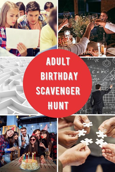 Indoor Printable Birthday Scavenger Hunts With Adult Clues Scavenger Hunt Themed Birthday, Scavenger Hunt For Adults Birthday, Scavenger Hunt Ideas For Husband Birthday, Casino Scavenger Hunt, 18th Birthday Scavenger Hunt, 40th Birthday Scavenger Hunt, Scavenger Hunt Ideas For Adults Birthday, 30th Birthday Scavenger Hunt, Birthday Scavenger Hunt For Adults