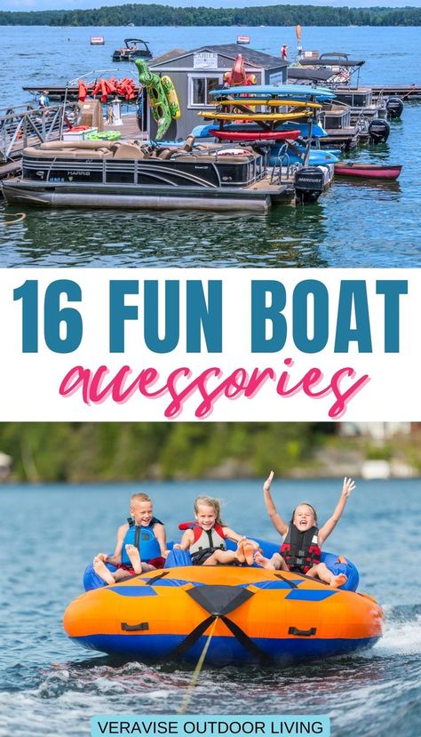 Fun Boat Accessories Boat Tubing, Floating Cooler, Pontoon Accessories, Pontoon Boat Accessories, Boat Bar, Gifts For Boaters, Diy Boat, Towable Tubes, Waterproof Camera