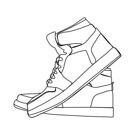 continuous line, shoes, basketball jordan Basketball Shoes Drawing, Sneaker Drawings, Basketball Jordan, Art Assignments, Continuous Line Drawing, Shoes Drawing, Shoes Basketball, Sketchbook Ideas, Paint And Sip