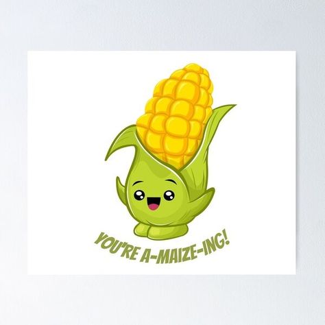 Funny Corn Puns Posters for Sale | Redbubble Corn Puns, Veggie Puns, Corny Puns, Corn Crop, Cute Puns, Food Puns, Posters For Sale, Funny Photography, Sweet Corn