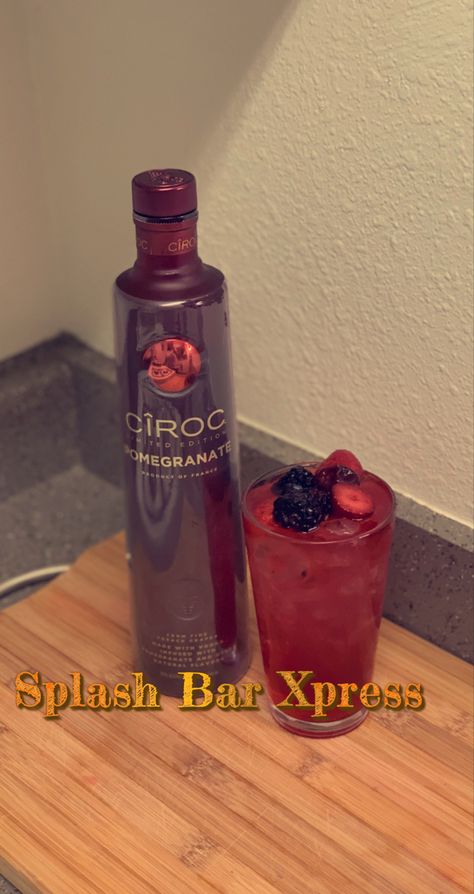 Delicious Ciroc pomegranate cocktail! Great fall drink! Ciroc Pomegranate Recipes, Ciroc Mixed Drinks Recipes, Ciroc Summer Citrus Mixed Drinks, Ciroc Mixed Drinks, Ciroc Cocktails, Pomegranate Drinks Cocktails, Pomegranate Recipes Drinks, Pomegranate Vodka Cocktail, Ciroc Drinks