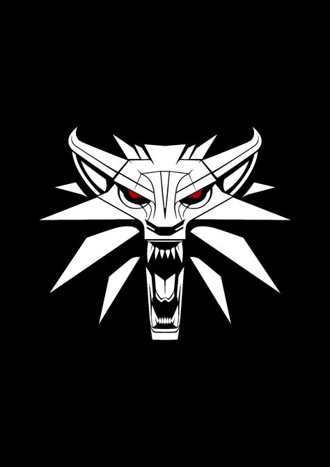 The Witcher Logo, Goat Skull, Witcher 3 Wild Hunt, Witcher 3, Wild Hunt, The Witcher 3, The Witcher, Goats, Tattoo Ideas