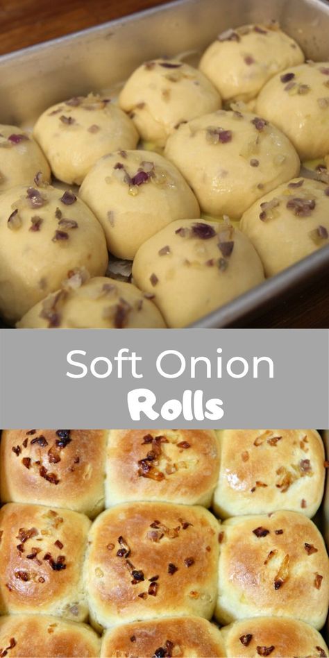 Ham And Cheese Sliders, Onion Rolls, Onion Bread, Cheese Sliders, Bread Maker Recipes, Biscuit Rolls, Dinner Rolls Recipe, Baked Bread, Half Baked