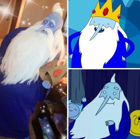 Ice King cosplay Ice King Costume, Adventure Time Cosplay, Beautiful Cosplay, King Costume, Epic Cosplay, Ice King, Cosplay Tutorial, Halloween Costume Outfits, Amazing Cosplay