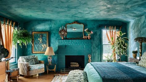 What Is Limewash Paint: Four Places to Use It in Your Home | Architectural Digest | Architectural Digest Celebrity Bedrooms, Limewash Paint, Justina Blakeney, Inspire Me Home Decor, Style Deco, Dreamy Bedrooms, Bedroom Layouts, California Homes, Room Paint