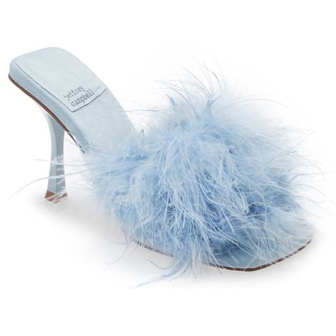 Feathers Texture, Fluffy Heels, Feather Shoes, Feather Heels, Fluffy Shoes, Honeymoon Style, Blue Outfits, Cute Shoes Heels, Blue Feather