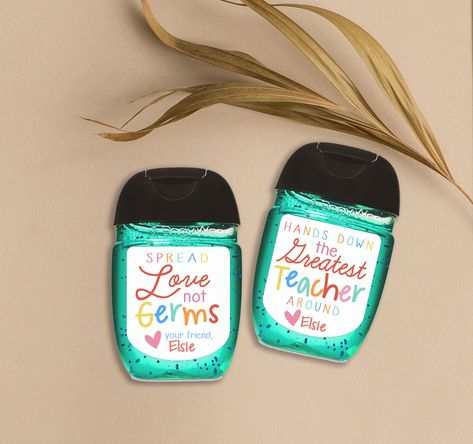 Hand Sanitizer Teacher Appreciation Gift, Hand Sanitizer Valentine Gift, Teacher Appreciation Gifts Hand Sanitizer, Hand Sanitizer Label, Personalized Hand Sanitizer, Printable Sticker Paper, Winter Wedding Favors, Natural Air Freshener, Class Valentines