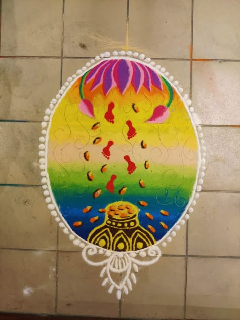 #Diwali #Dhanteras #rangoli #colorful #diya #lotusart #shading #lotus #Laxmi Small Rangoli For Dhanteras, Rangoli On Dhanteras, Small Rangoli Design For Dhanteras, Lakshmi Pooja Rangoli Designs, Rangoli Designs For Dhanteras Latest, Dhanatrayodashi Rangoli, Dhanteras Rangoli 2024, Dhanteras Special Rangoli Design, Dhanteras Rangoli Designs Diwali