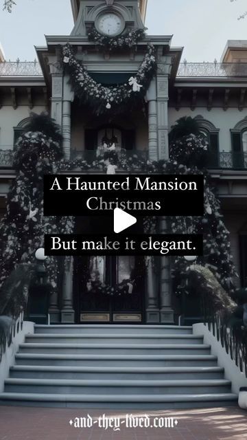 This post unveils a complete guide to creating an elegant Haunted Mansion-themed Christmas, featuring sophisticated tree decorations, creative and ghostly elegant decorating ideas for your home, DIY tips for a unique Christmas tree skirt, and enchanting holiday decoration concepts, all inspired by The Huanted Mansion. Haunted Mansion Christmas Tree, Haunted Mansion Aesthetic, Haunted Mansion Christmas, Elegant Decorating Ideas, Haunted Christmas, Mansion Christmas, Unique Advent Calendar, Haunted Mansion Decor, Mansion Decor