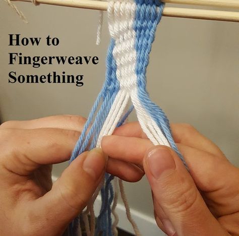 Fingerweaving was the original method used to weave ceintures fléchées, or Assomption sashes, but you could use it to make scarves, belts, bookmarks,... Finger Weaving, Medieval Crafts, Belt Western, Weaving Loom Diy, Inkle Weaving, Weaving Ideas, Guitar Straps, Tablet Weaving, Diy Weaving