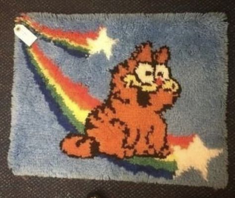 Fat Orange Cat, Rooms Decoration, Garfield Pictures, Garfield Images, Neon Girl, Garfield Cat, Rainbow Rug, Room Deco, Arte Inspo