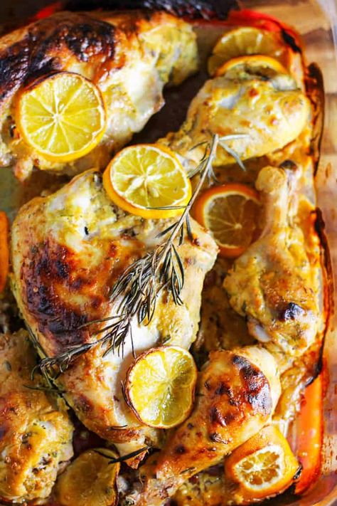 Myer Lemon Recipes, Eating European, Meyer Lemon Recipes, Akiane Kramarik, Dijon Chicken, Easter Food, Autumn Recipes, Chicken Dinners, Chicken Feed